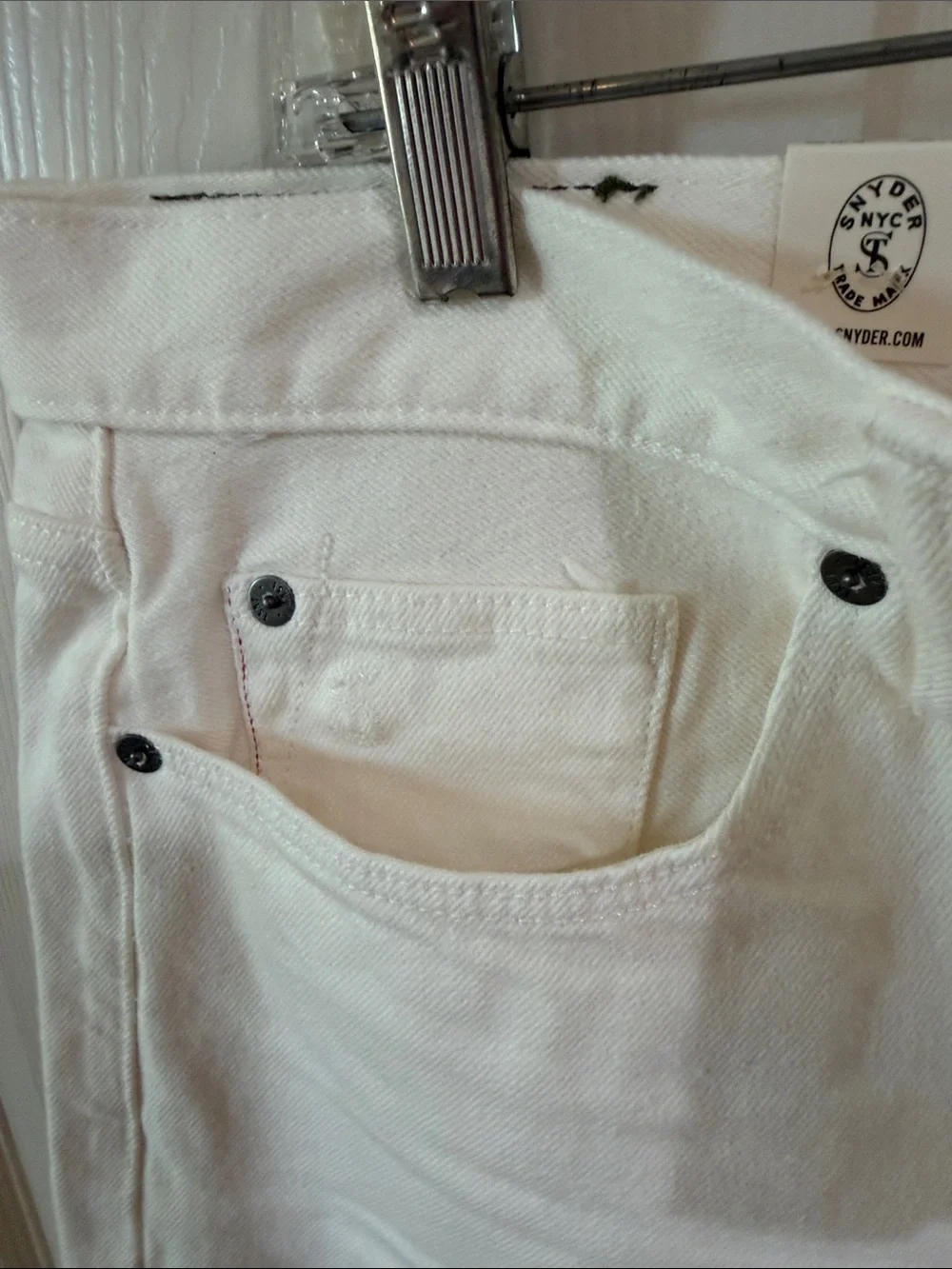 Todd Snyder Off-White Straight Fit Leg Jeans Sz 34/30.  Box55